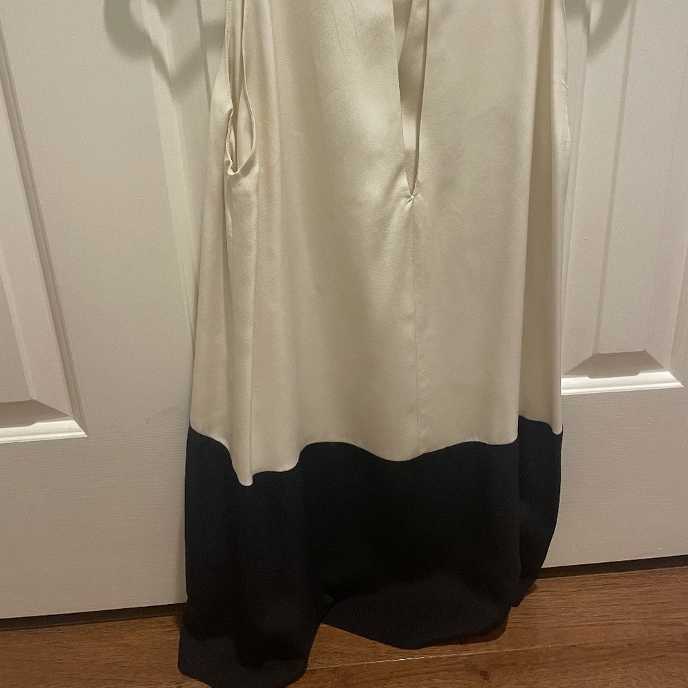 Parker XS Black and White Mini Dress